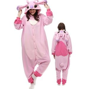 Lilo & Stitch Angel Costume Onesie Pajamas Adult Onesie For Women & Men